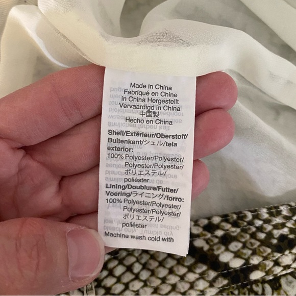 J. Crew Python Snake Print Pleated Midi Skirt - Picture 10 of 11